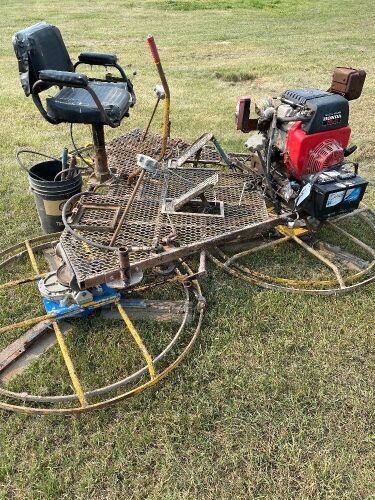 Ride-on power trowell w/ 3 floats, 18hp Honda motor, A51