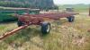 30' bale trailer w/tandem walking beam axles, single steering axle, 12.5L-15F1 rubber