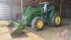 JD 7410 MFWD tractor w/JD 740SL loader