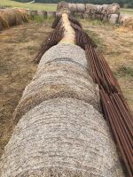 round straw bale (year baled unknown)