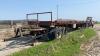 40ft highboy flat deck hay trailer with s/a converter dolly, NO TOD Seller: Fraser Auction_________________________