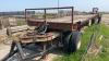 40ft highboy flat deck hay trailer with s/a converter dolly, NO TOD Seller: Fraser Auction_________________________ - 4