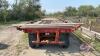 40ft highboy flat deck hay trailer with s/a converter dolly, NO TOD Seller: Fraser Auction_________________________ - 10