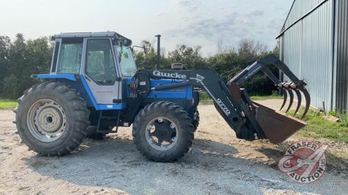 Landini 9880 MFWD w/Quickie Q780 loader