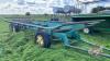 25ft t/a bale trailer w/single axle steering dolly