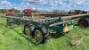 25ft t/a bale trailer w/single axle steering dolly - 5