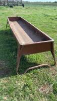 10ft Cypress Ind metal feed trough