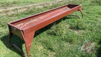 10ft Cypress Ind metal feed trough (Used only 1 season)
