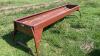 10ft Cypress Ind metal feed trough (used 1 season)