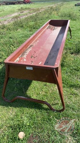 10ft Cypress Ind metal feed trough (used 1 season)