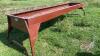 10ft Cypress Ind metal feed trough (used 1 season) - 2