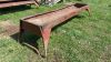 10ft Cypress Ind metal feed trough (used 1 season) - 2