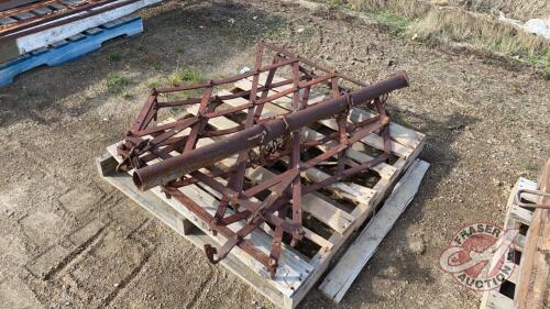 2 section Diamond harrows w/tow bar, J10