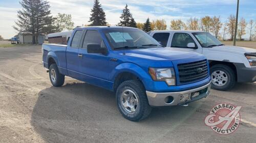 2010 Ford F150 FX4 Supercab Truck, Extended Cab, 8 cyl, Blue, 226,707 kms showing, VIN# 1FTFX1EV2AFA05621, Seller: Lonnie D Studer, Owner: Fraser Auction_________________, J50 ***TOD & KEYS***