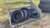 Tires for silage tarp weights, J10 - 2