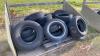 Tires for silage tarp weights, J10 - 4