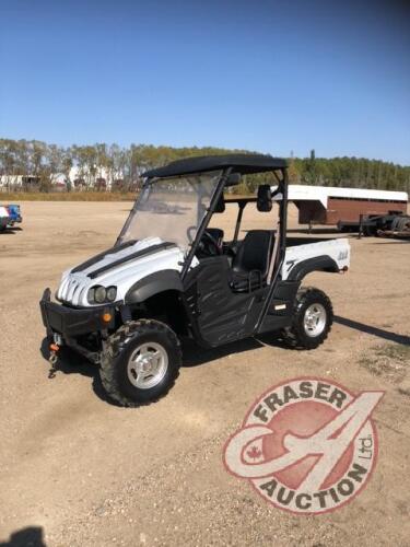 2009 Motobishi Chase 700 UTV 4x4, 765 miles showing, VIN#LWGMDYZ009A000529, J35 ***keys & remote & winch***