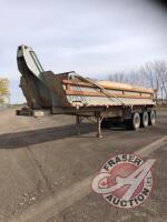 1998 Arrow Semi Trailer, 31' Gravel Box, VIN#2L9DSCC30W1078322, SAFETIED, J60, Owner: Leon Isaac, Seller: Fraser Auction______________________ ***TOD, SAFETY***