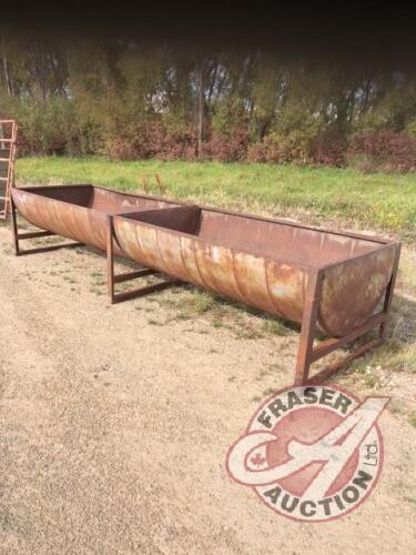 10’ Steel feed trough, J64