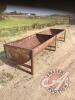 10’ Steel feed trough, J64 - 3