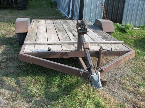 single axle low load trailer w/heavy ramps (bumper pull) NO TOD