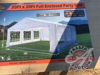 Party tent 20x20 PE Full Enclosed