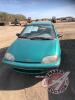 1995 Geo Metro, 199,252 showing, VIN# 1C1MR529XS6709381, J73, Owner: Gregory Charles Williams, Seller: Fraser Auction______________________________ ***TOD, keys & remote*** - 2