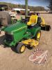 JD 345 Lawn Mower with 54" deck, power steering, 1497 showing, s/n M00345B098722, J76 ***keys & manual***