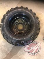 Quad Tire - Carlisle AT 489 tire, 26x10-14 3 star traction tire, 4 bolt rim, J78
