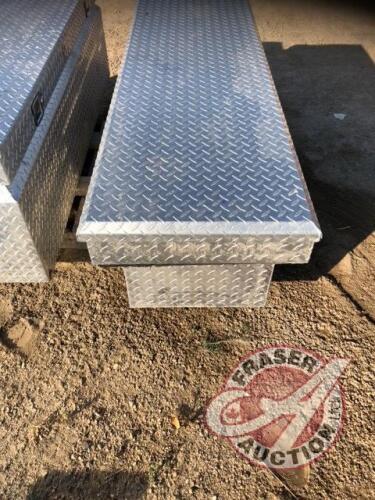 Truck Tool Box, checker plated, J82