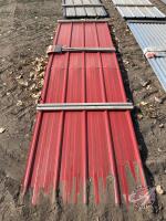 T-Rib, Dark Red, 9@130" cladding, J69