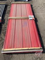 Rainbow Rib Bright Red Cladding, 30@96” x 39.5" , J69