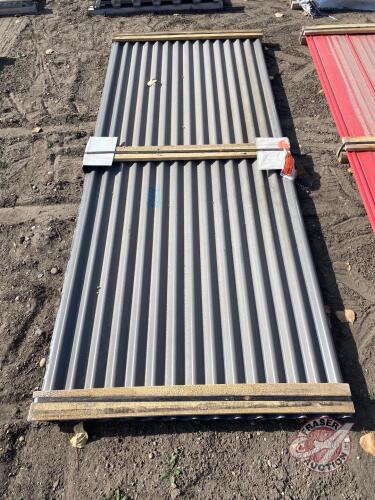 7/8" Corrugated Charcoal Cladding, 11@96", J69