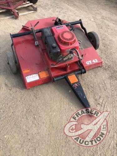 GT 42 Bush Hog mower with 11HP Honda motor, s/n12-07423, J91