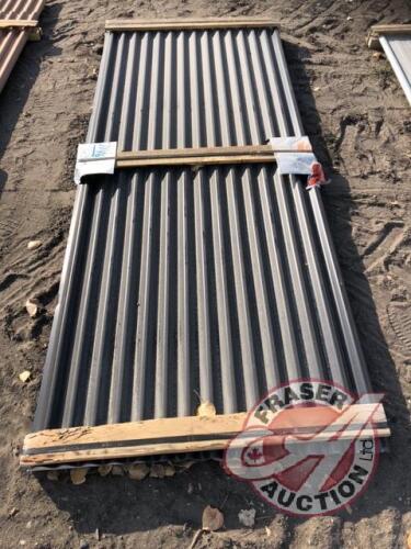 7/8" Corrugated Black/Black Cladding, 8@96", J69