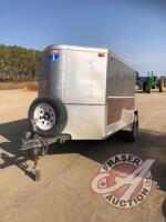 2012 5’ x 9’ Interstate s/a Utility Trailer, insulated, 1UK500C1XC1074630, J96 Owner: Green Acres Colony Ltd, Seller: Fraser Auction______________________ ***TOD*** & ***2 Hitches - office shed***