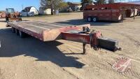 2003 29’ Landoll Utility Trailer, ramps, approx 50,000lb triple duelled axle,air brakes, VIN# 1LHL50HJ731012929, SAFETIED, J104 Owner: Burchgrove Farms Inc, Seller: Fraser Auction_________________ ***TOD, SAFETY***