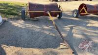 6’ metal swath roller w/ext on hitch, J101