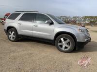 2009 GMC Acadia SLT Sport Utility, 265,949 kms showing, VIN# 1GKER23D69J149255, J112, Owner: Tracey L Wagner, Seller: Fraser Auction____________ ***keys, TOD, head phones & remote ***