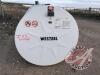 1000-gal Westeel Fuel tank, s/n05208, J113 (NOTE: this tank was used for oil filed chemicals. It has been rinsed with gas but should still be steam cleaned before use!!! - 2