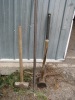 "A hard workers"lot.. pickaxe .heavy bar and 2 sledgehammers