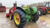 JD 4020 Tractor w/ Leon Loader, 6717 hrs showing, s/n 22T89889, J116 ***KEYS*** - 6