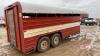 1986 16’ Trailking t/a Gooseneck Livestock Trailer, VIN# 279LV1624GB004004, J124, Owner: Monty C Mckenzie & Tanis V McKenzie, Seller: Fraser Auction_______________________- ***TOD*** - 7