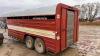 1986 16’ Trailking t/a Gooseneck Livestock Trailer, VIN# 279LV1624GB004004, J124, Owner: Monty C Mckenzie & Tanis V McKenzie, Seller: Fraser Auction_______________________- ***TOD*** - 8