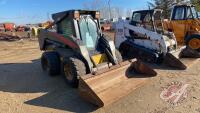 2005 New Holland Skid Steer LS190, 2 spd, 12-16.5 rubber, 7’ bucket, pilot controls, 6276 hrs showing, J62 ***keys & manual***