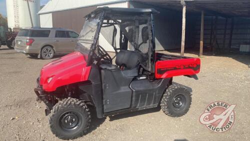 2012 Honda 4X4 Big Red UTV, 8569 showing VIN# 3H1VE0129CD300110