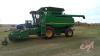 JD 9660 STS Bullet Rotor combine, 2124 thrashing & 3010 engine hours showing, s/nH09660S706306 - 3