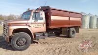 1987 IH S1900 grain truck, 174,728 showing Safetied VIN# 1HTLDTVP0HH471462, Owner: Harvey G Shaw, Seller: Fraser Auction_____________