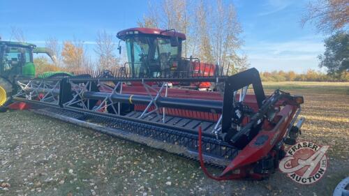 35’ CaseIH WD1203 swather, 734 engine hrs showing s/nYBG664802