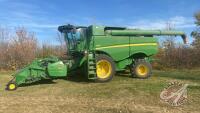 JD S680 combine, 1842 engine hrs showing 1333 sep hrs showing s/nHC745848